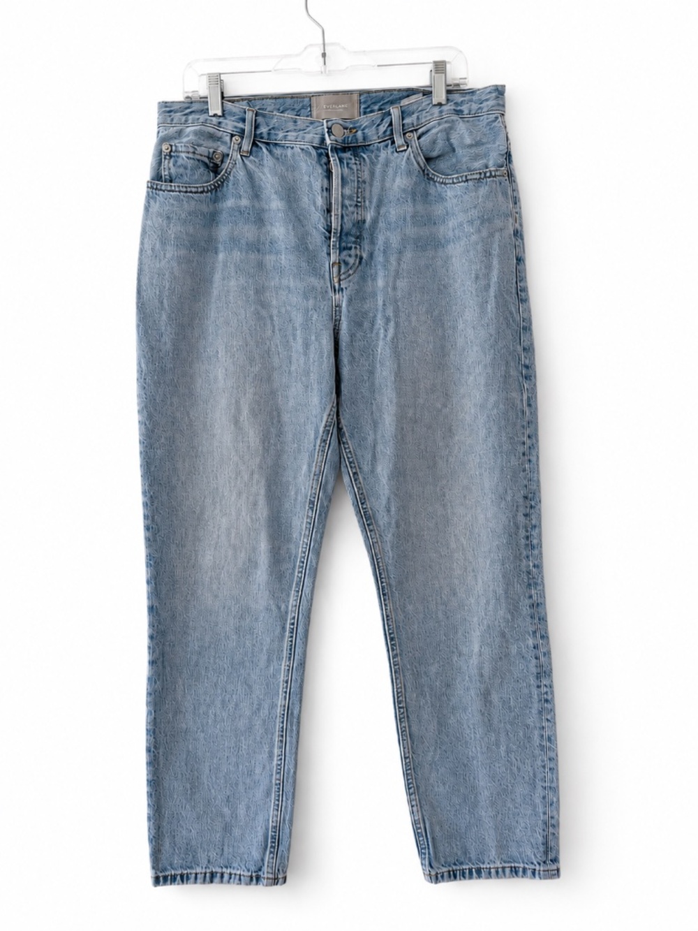 Everlane 'The Cheeky Jean' Medium Blue Organic Cotton Denim Button Fly Size 31